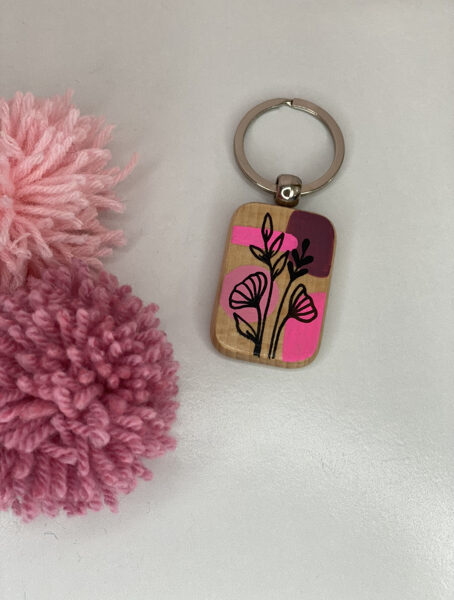 Porte-clés "Pink Flower"